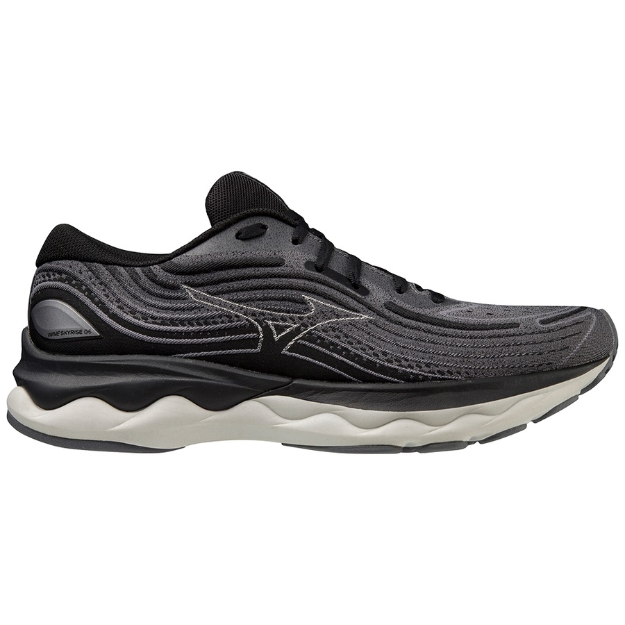 Black Men's Mizuno WAVE SKYRISE 4 Running Shoes | Philippines-658302