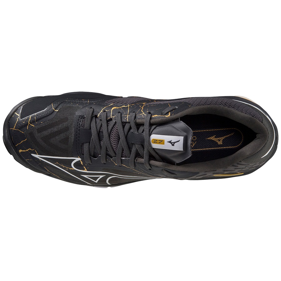 Black Men's Mizuno Wave Lightning Z7 Volleyball Shoes | Philippines-058173