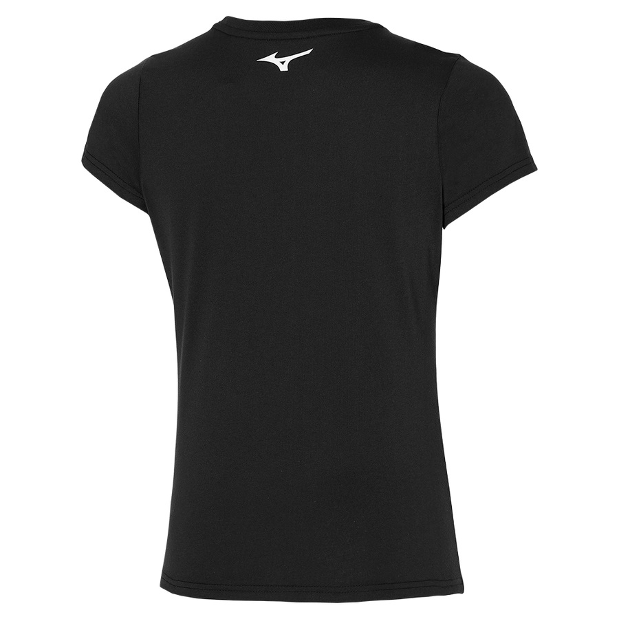 Black Women's Mizuno Rb Logo Tee | Philippines-842506