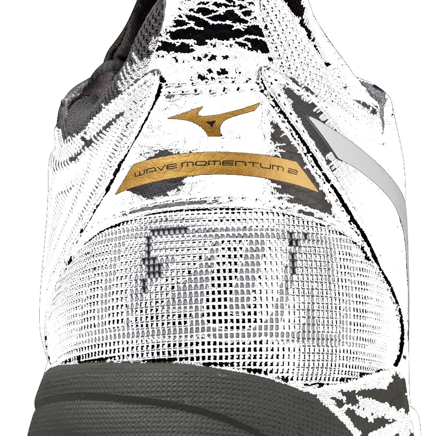 Black Women's Mizuno Wave Momentum 2 Volleyball Shoes | Philippines-576803