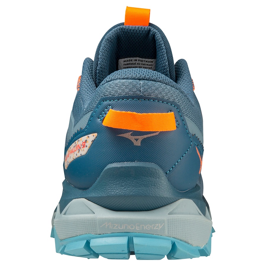 Blue / Blue / Light Orange Men's Mizuno WAVE MUJIN 9 Trail Running Shoes | Philippines-512604