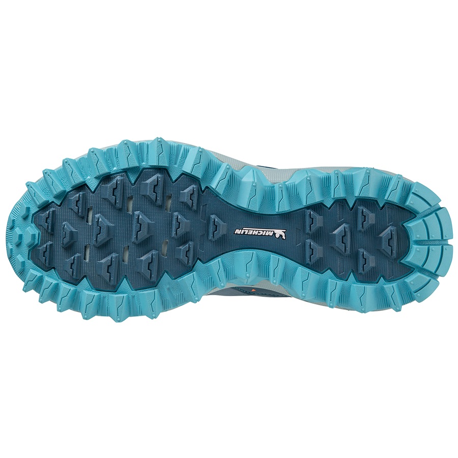 Blue / Blue / Light Orange Men's Mizuno WAVE MUJIN 9 Trail Running Shoes | Philippines-512604