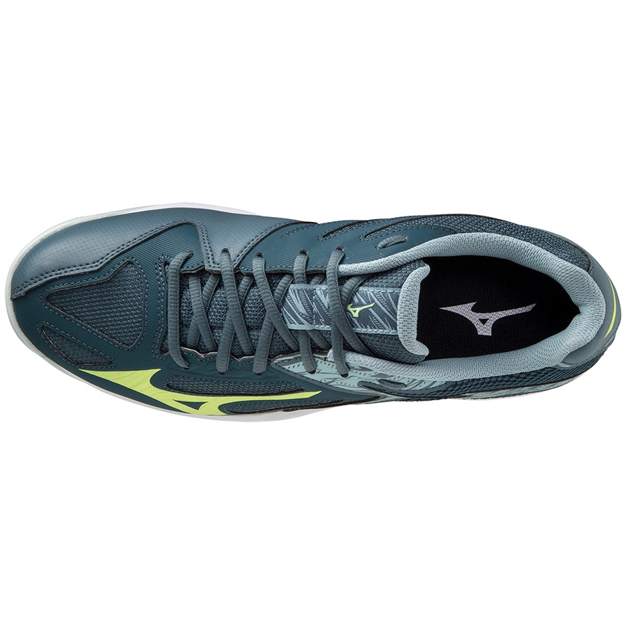 Blue / Light Green / Blue Men's Mizuno Thunder Blade 3 Volleyball Shoes | Philippines-275031