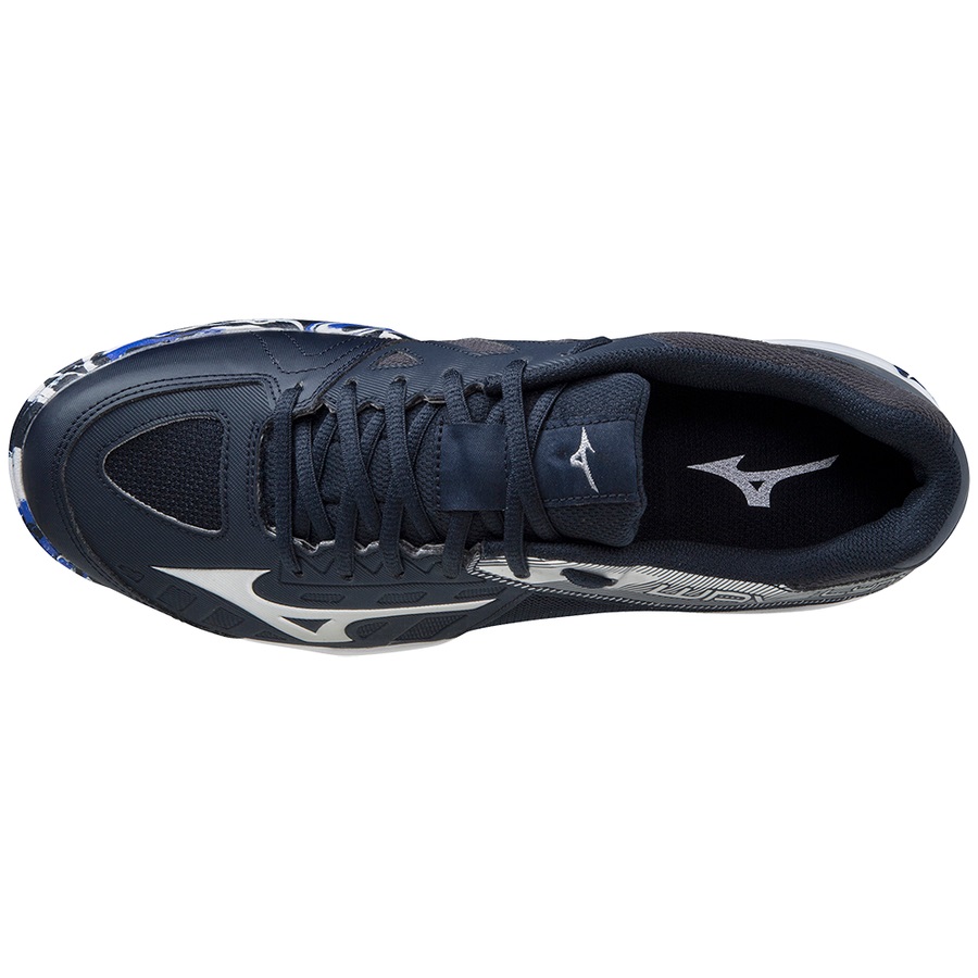 Blue / Red Women's Mizuno Wave Lynx Field Hockey Shoes | Philippines-097456