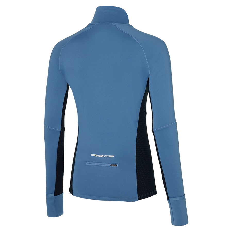 Blue Women's Mizuno Warmalite Hz Tops | Philippines-894106