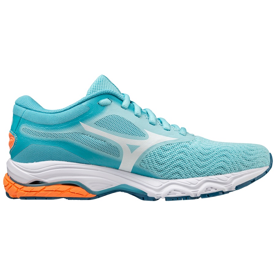Brown / White / Light Orange Women's Mizuno Wave Prodigy 4 Running Shoes | Philippines-920387