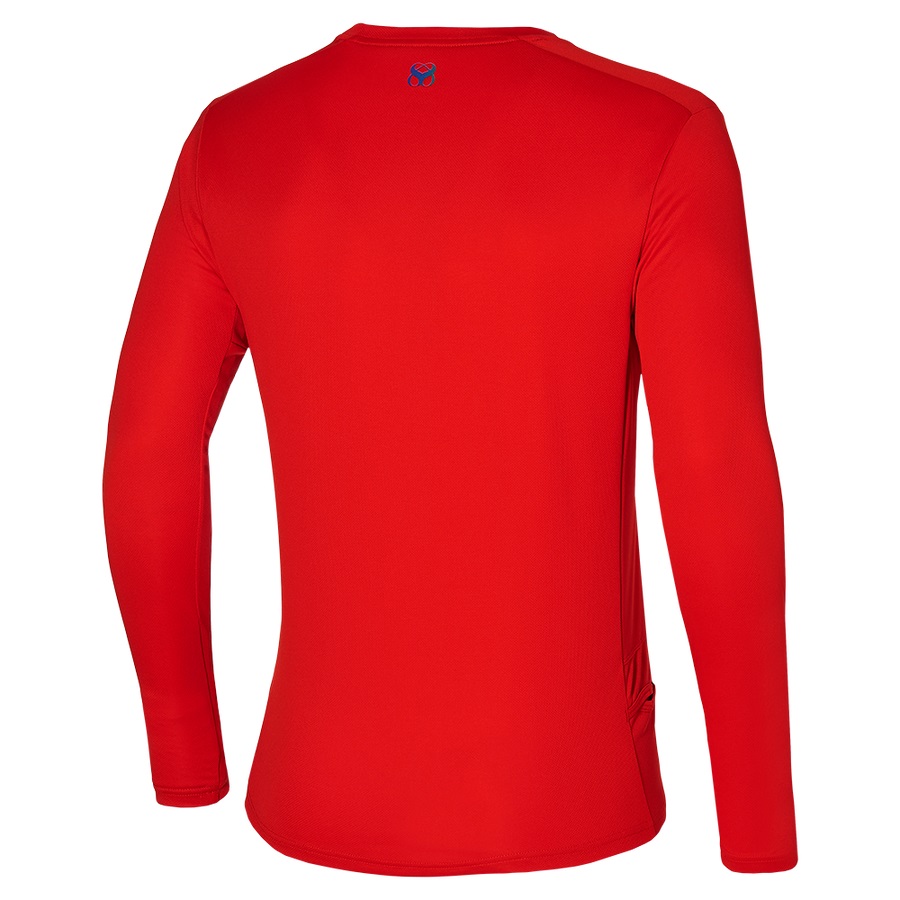 Burgundy Men's Mizuno Inifinity 88 Ls Tee | Philippines-514276