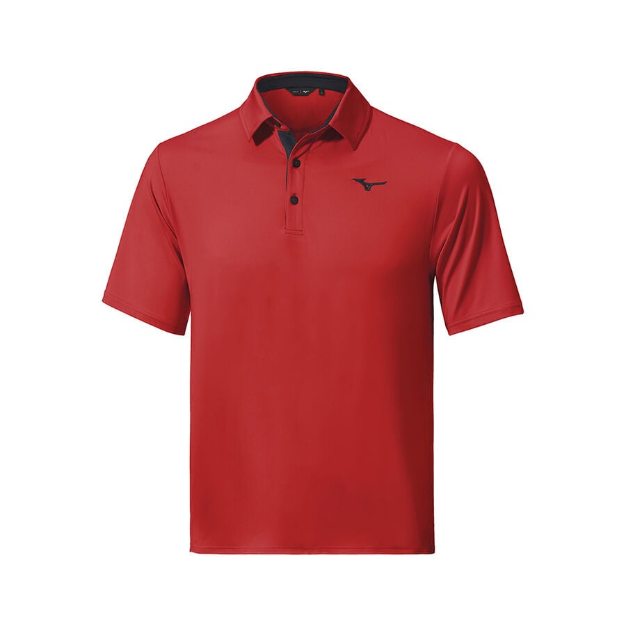 Burgundy Men\'s Mizuno QD Comp Polo Tops | Philippines-190638