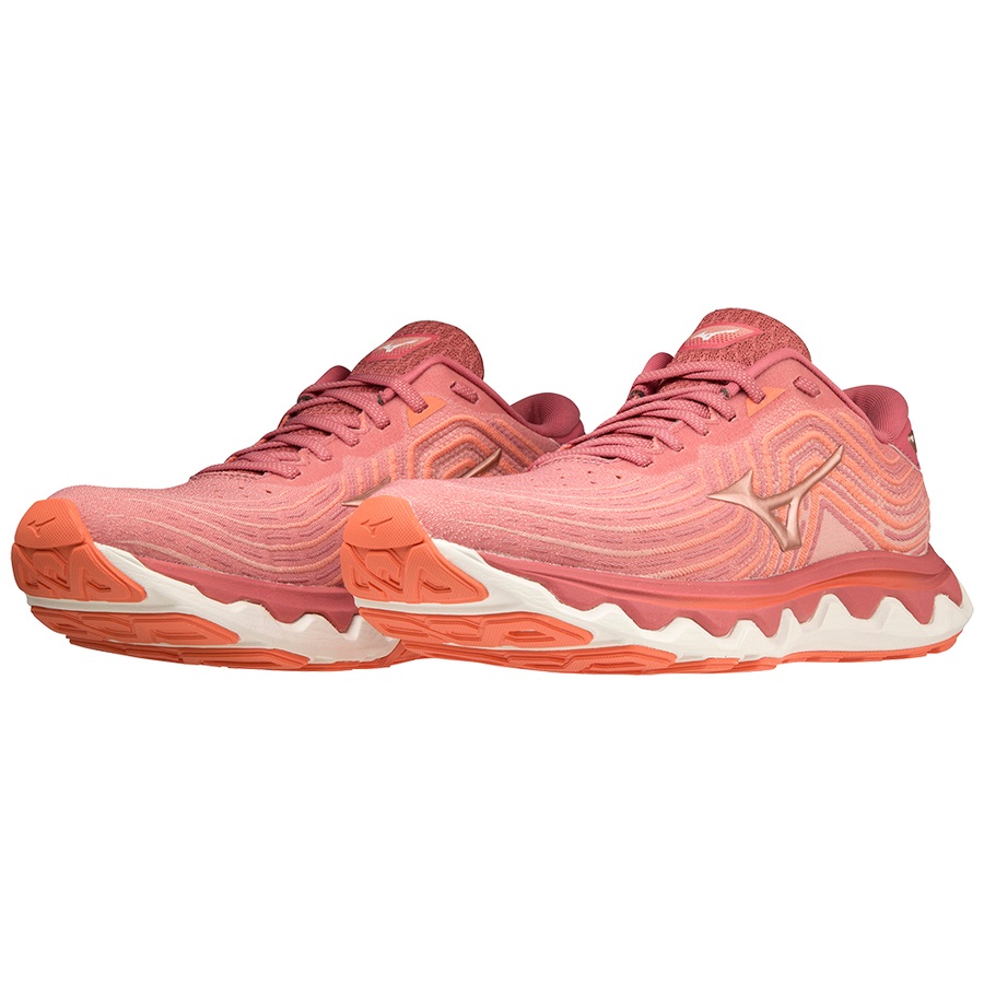 Dark Red / Copper Women's Mizuno Wave Horizon 6 Running Shoes | Philippines-219054