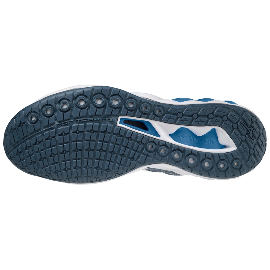 Dark / White / Blue Men's Mizuno Wave Luminous 2 Volleyball Shoes | Philippines-407923