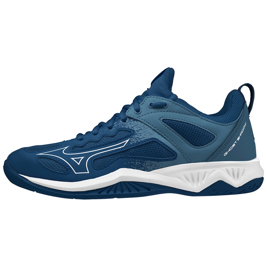 Dark / White Men\'s Mizuno Ghost Shadow Handball Shoes | Philippines-534721