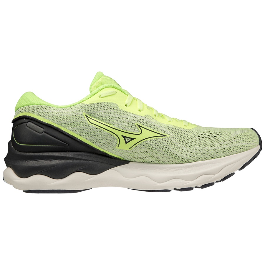 Green Men's Mizuno Wave Skyrise 3 Running Shoes | Philippines-725863
