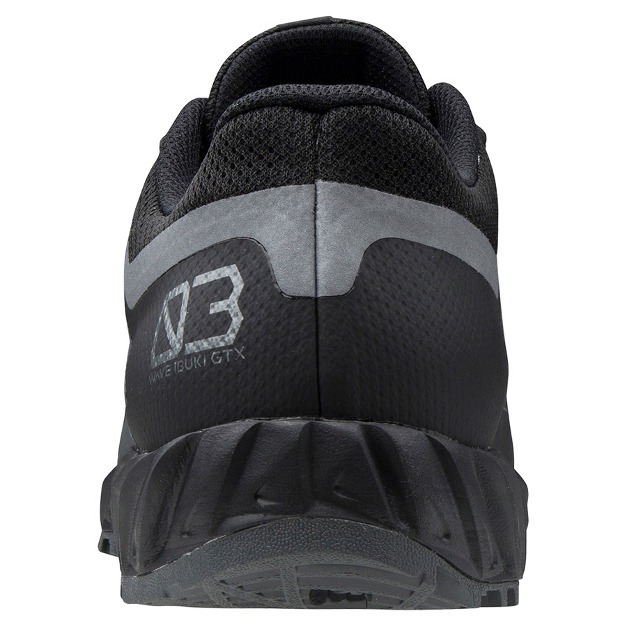 Grey / Grey / Black Men's Mizuno Wave Ibuki 3 GTX Trail Running Shoes | Philippines-750216