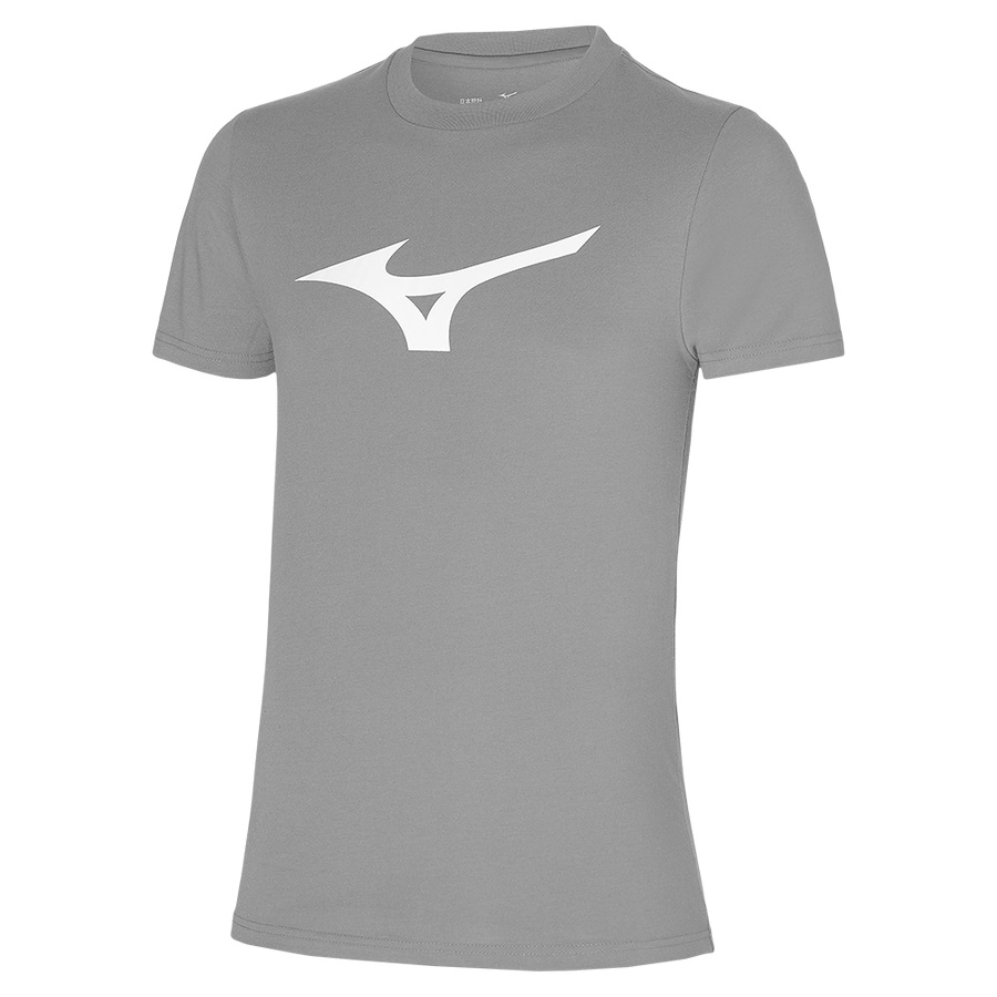 Grey Men\'s Mizuno Rb Logo Tee | Philippines-472618