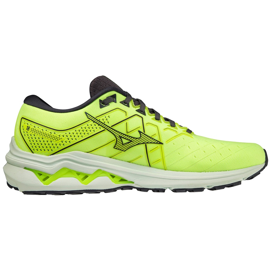 Light Green / Blue Men's Mizuno Wave Inspire 18 Running Shoes | Philippines-702846