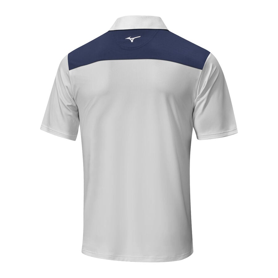 Light Grey Men's Mizuno Quick Dry Citizen Polo Tops | Philippines-904685