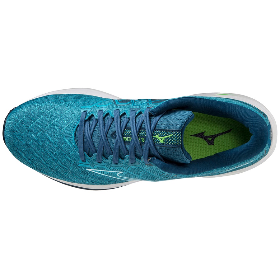 Peacock Men's Mizuno Wave Inspire 18 Running Shoes | Philippines-034218