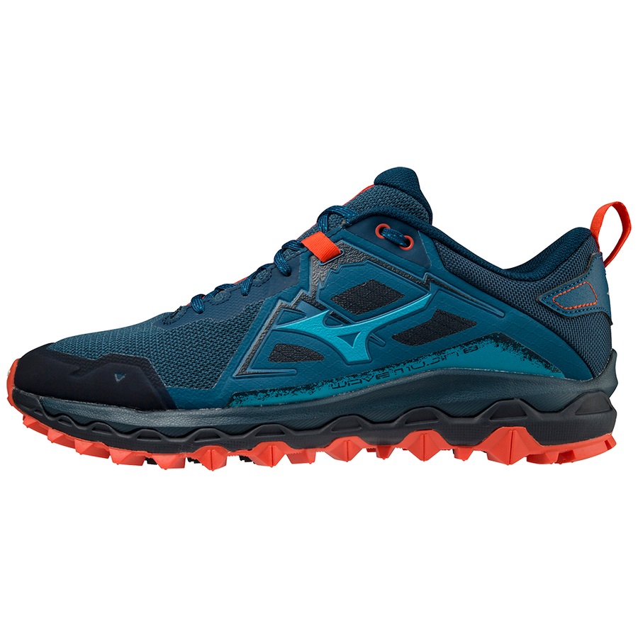 Peacock Men\'s Mizuno Wave Mujin 8 Trail Running Shoes | Philippines-830941