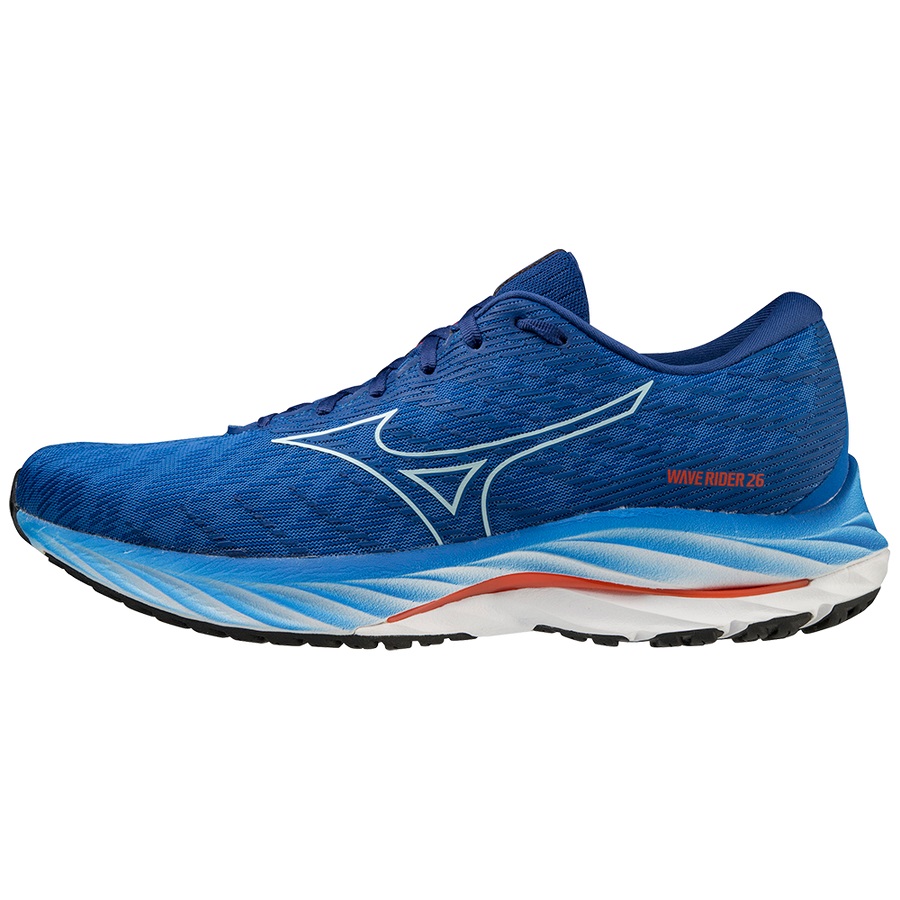 Pink Pink Men\'s Mizuno Wave Rider 26 Running Shoes | Philippines-651972