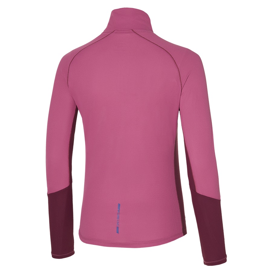 Pink Women's Mizuno Dryaeroflow Ls Tee | Philippines-578109