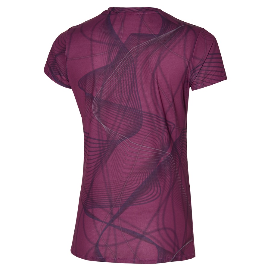 Purple Women's Mizuno Graphic Tee | Philippines-306519