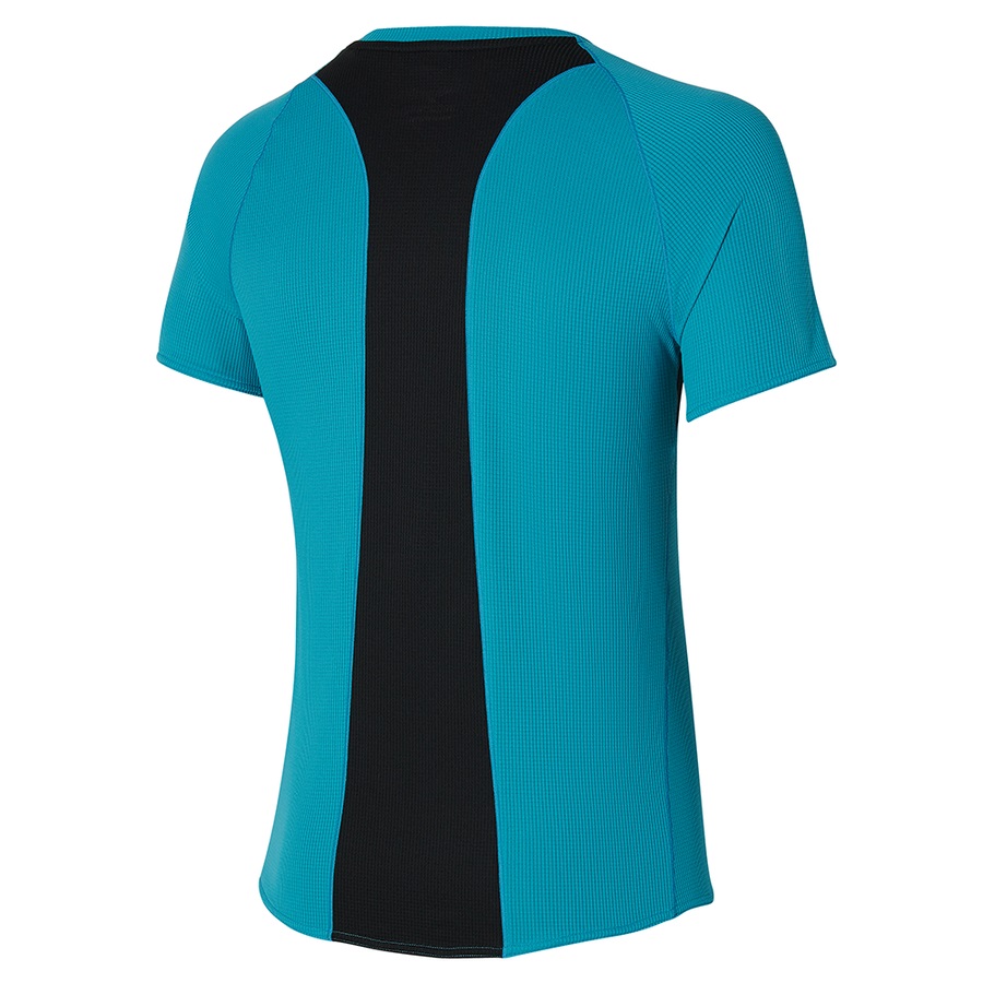Turquoise Men's Mizuno Dryaeroflow Tee | Philippines-761240