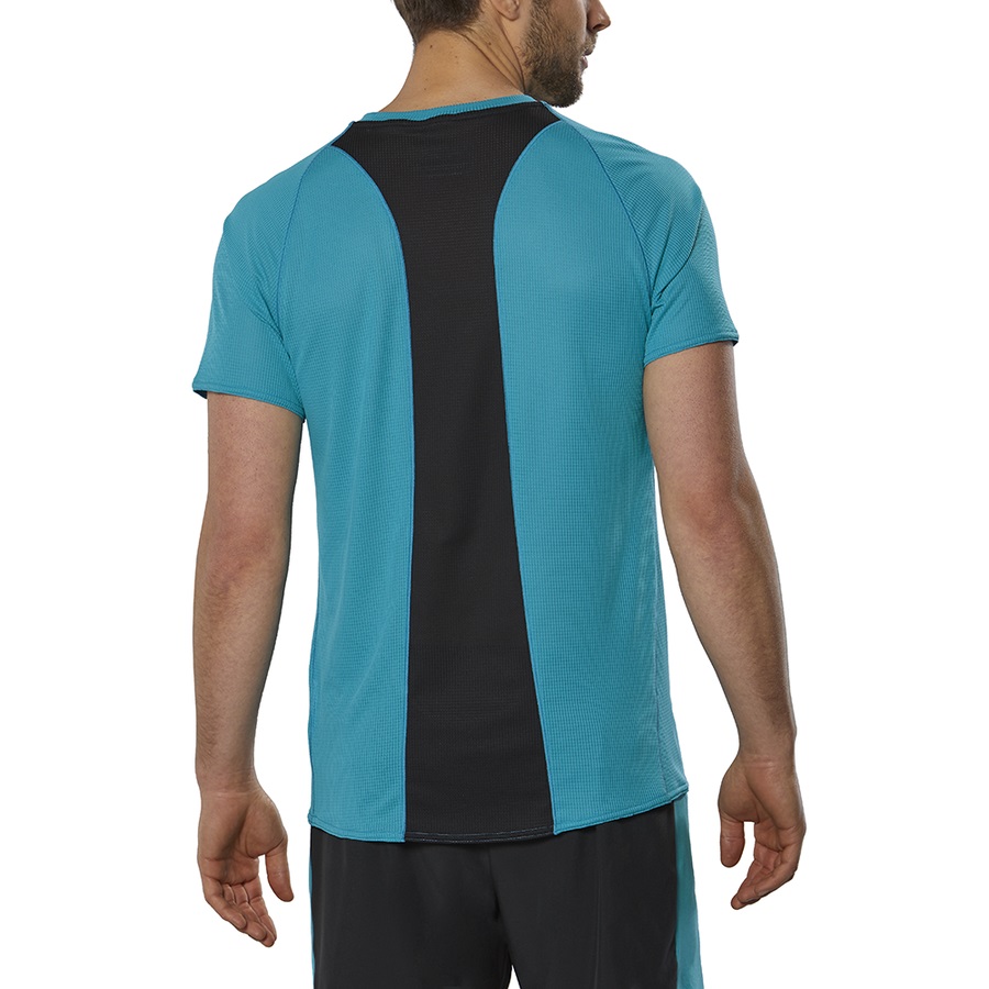 Turquoise Men's Mizuno Dryaeroflow Tee | Philippines-761240
