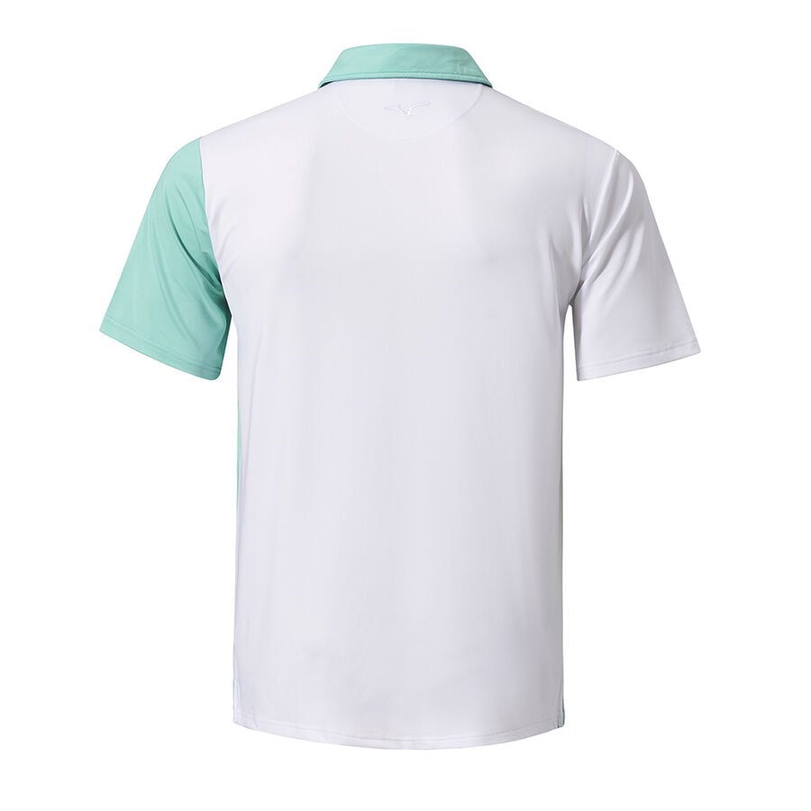 Turquoise Men's Mizuno QD Elite Panel Polo Tops | Philippines-387249