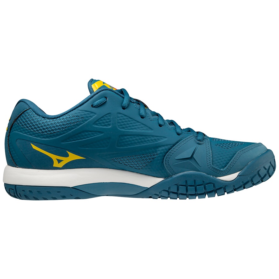 Turquoise Men's Mizuno Wave Intense Tour 5 AC Tennis Shoes | Philippines-815490