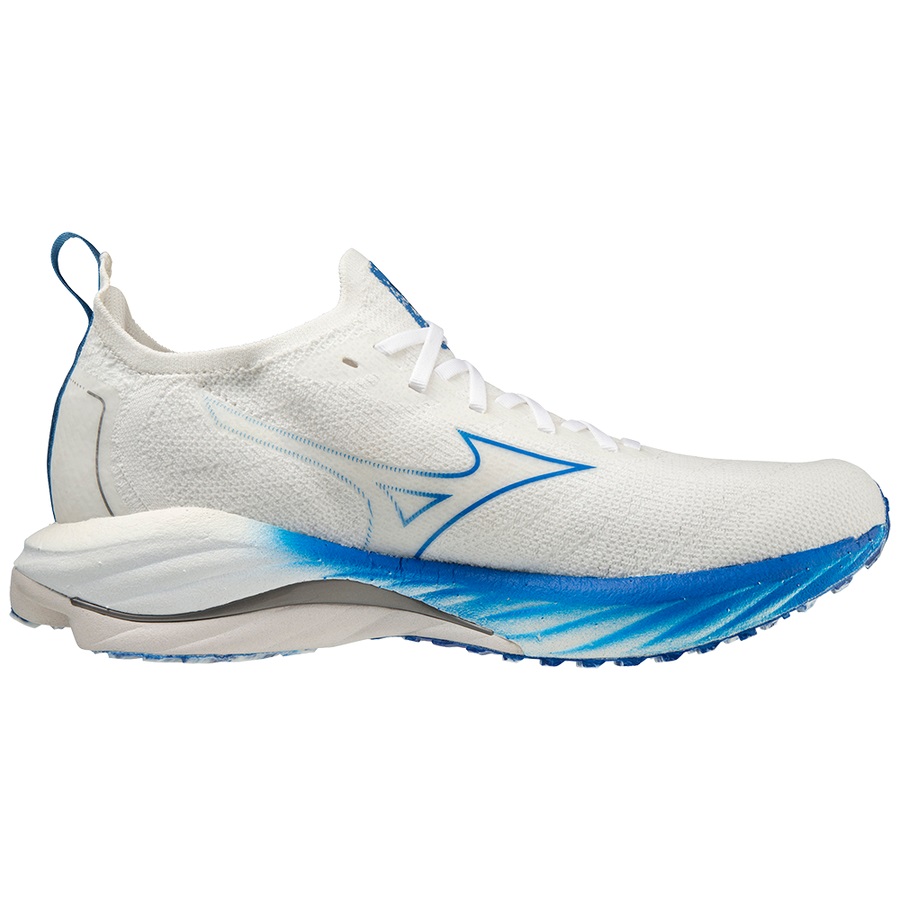 White Men's Mizuno Wave Neo Wind Running Shoes | Philippines-479815