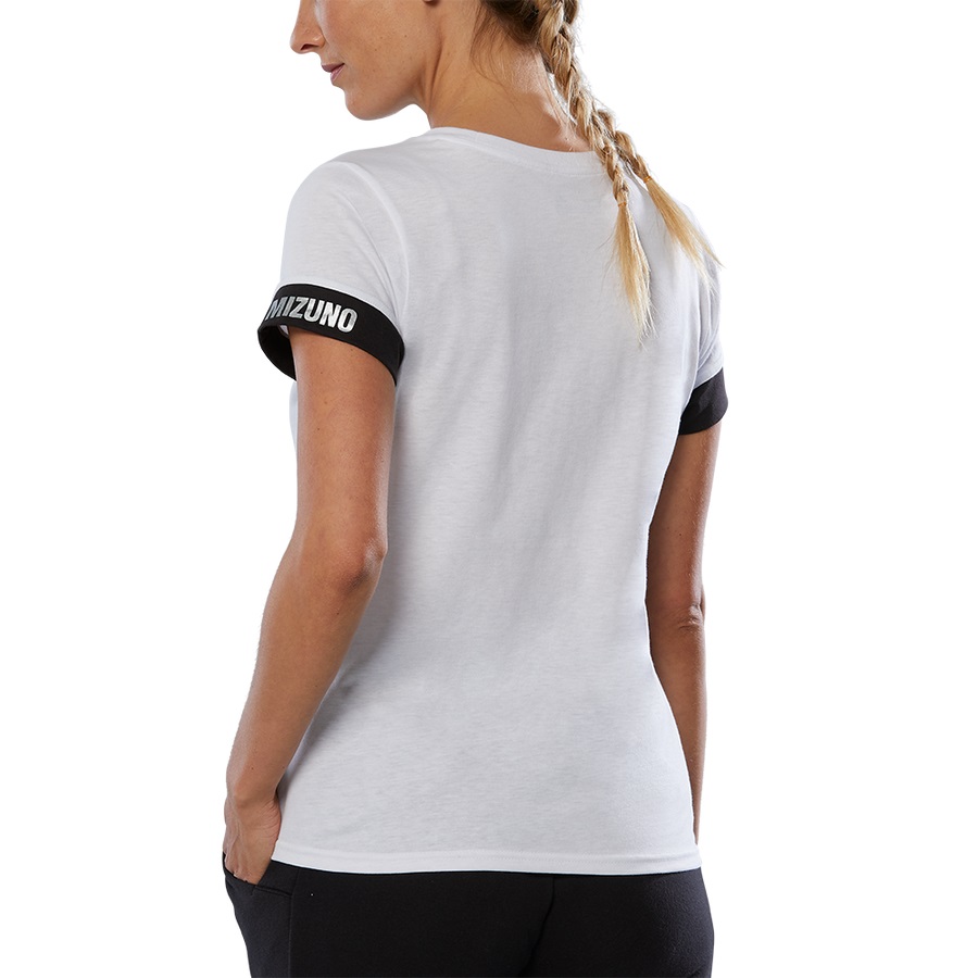 White Women's Mizuno Mizuno Tee | Philippines-910825
