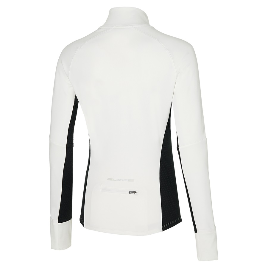 White Women's Mizuno Warmalite Hz Tops | Philippines-546082