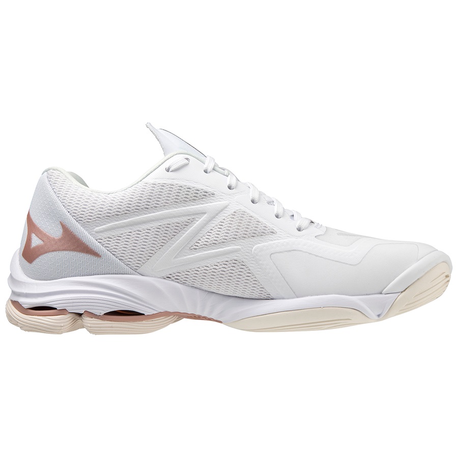 White Women's Mizuno Wave Lightning Z7 Volleyball Shoes | Philippines-254309