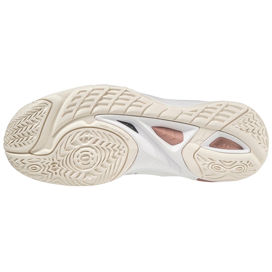 White Women's Mizuno Wave Mirage 4 Handball Shoes | Philippines-723461