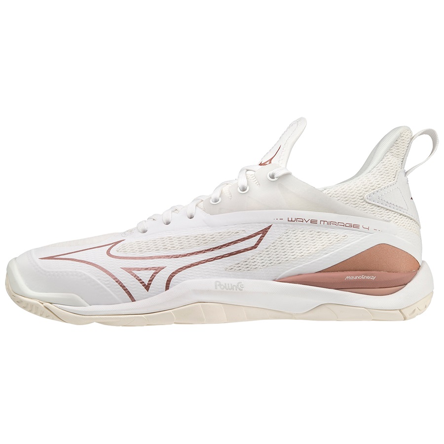 White Women\'s Mizuno Wave Mirage 4 Handball Shoes | Philippines-723461