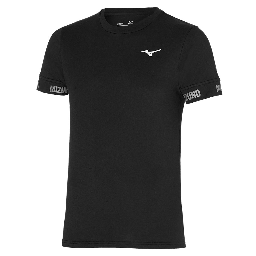 Black Men's Mizuno Mizuno Tee | Philippines-018296