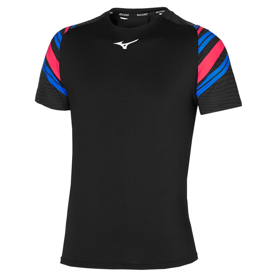 Black Men's Mizuno Shadow Tee | Philippines-104862