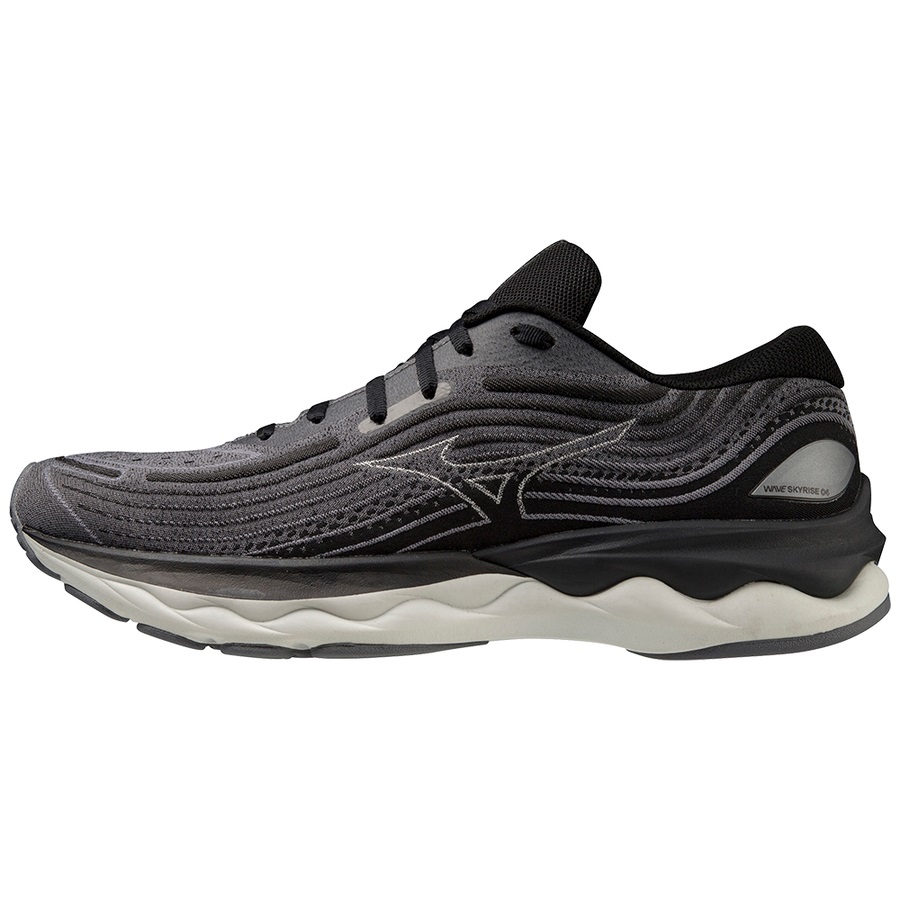 Black Men's Mizuno WAVE SKYRISE 4 Running Shoes | Philippines-658302