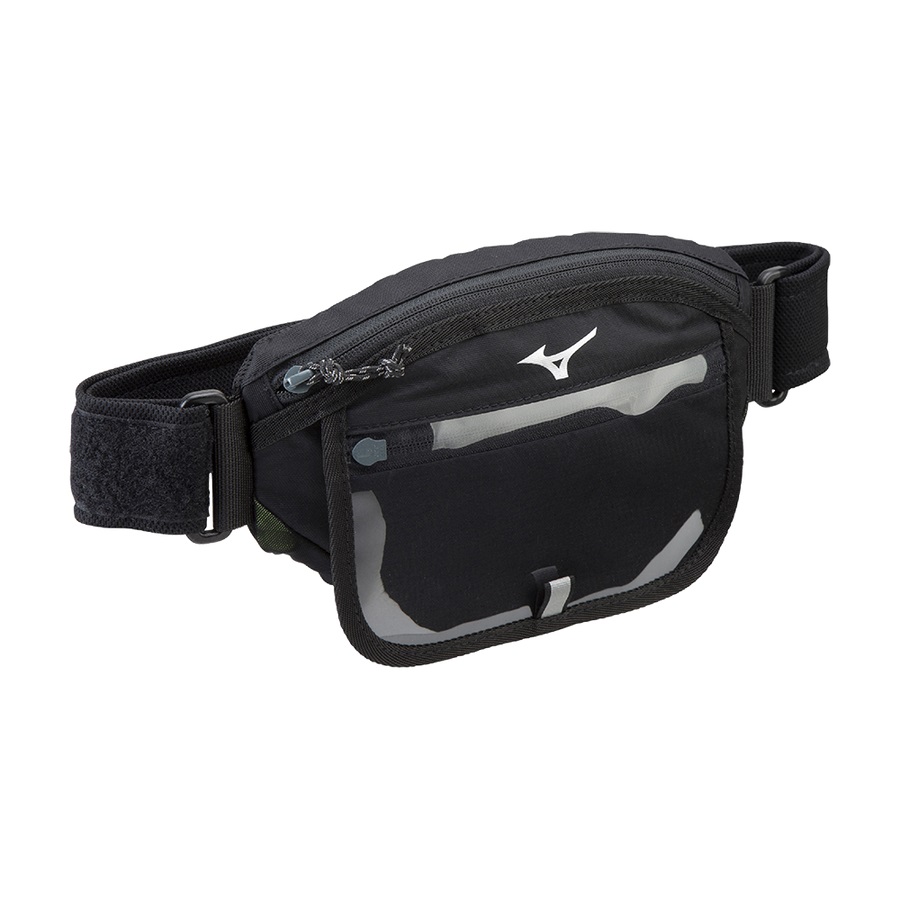 Black Men's Mizuno Waist Pouch M Bags | Philippines-034125