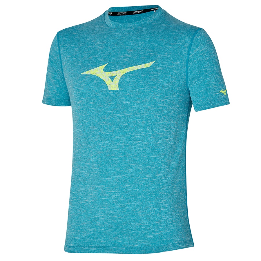 Blue Men's Mizuno Core RB Tee | Philippines-693071