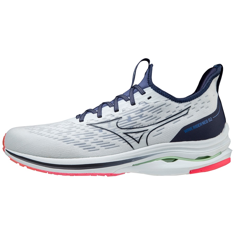 Blue / Navy / Pink Men's Mizuno Wave Rider Neo 2 Running Shoes | Philippines-165874
