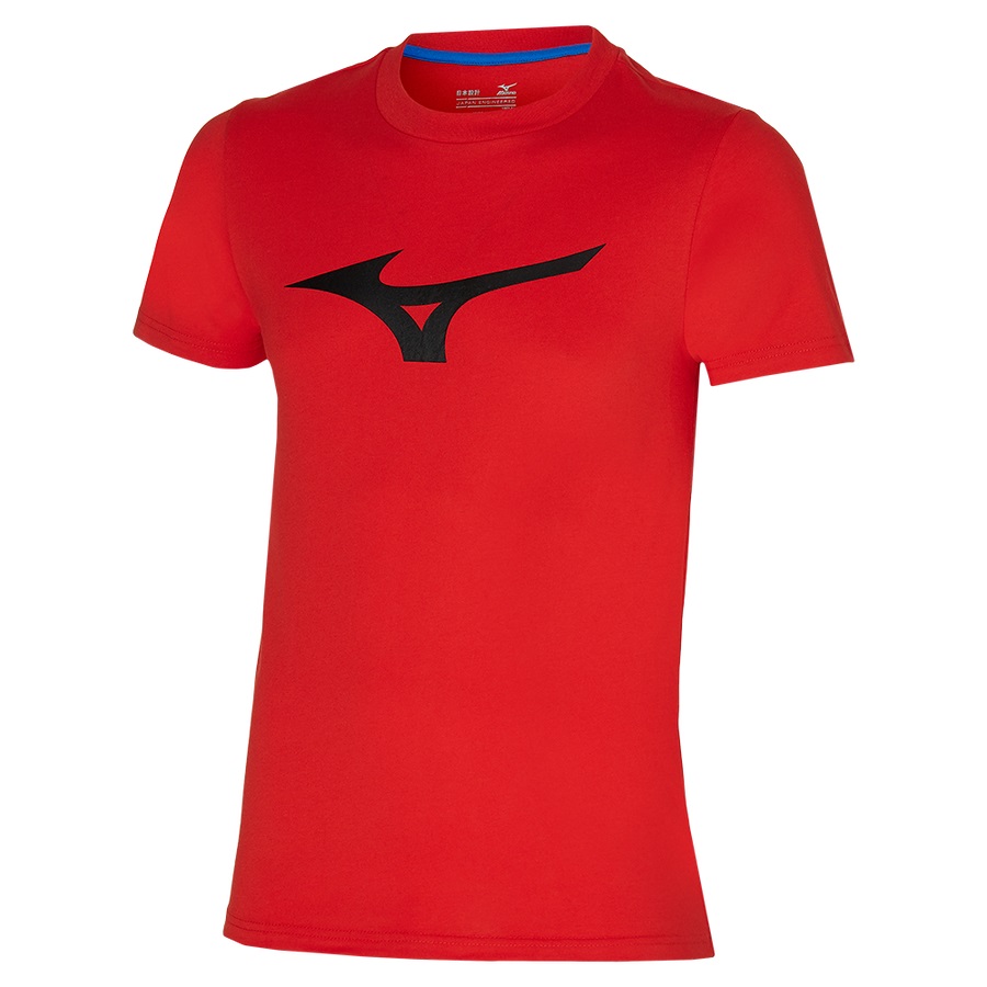 Burgundy Men's Mizuno Rb Logo Tee | Philippines-138297