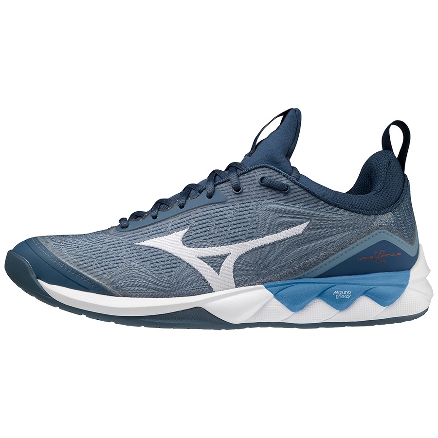 Dark / White / Blue Men's Mizuno Wave Luminous 2 Volleyball Shoes | Philippines-407923