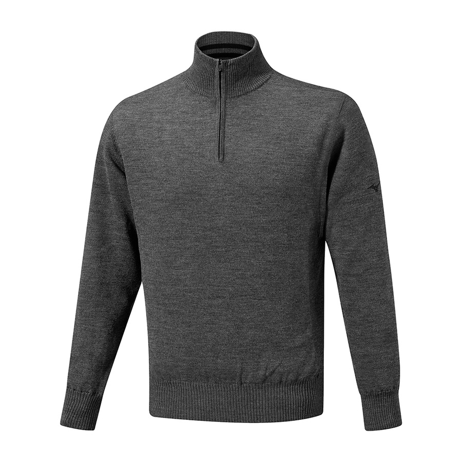Grey Men's Mizuno Windproof Jumper Tops | Philippines-978430