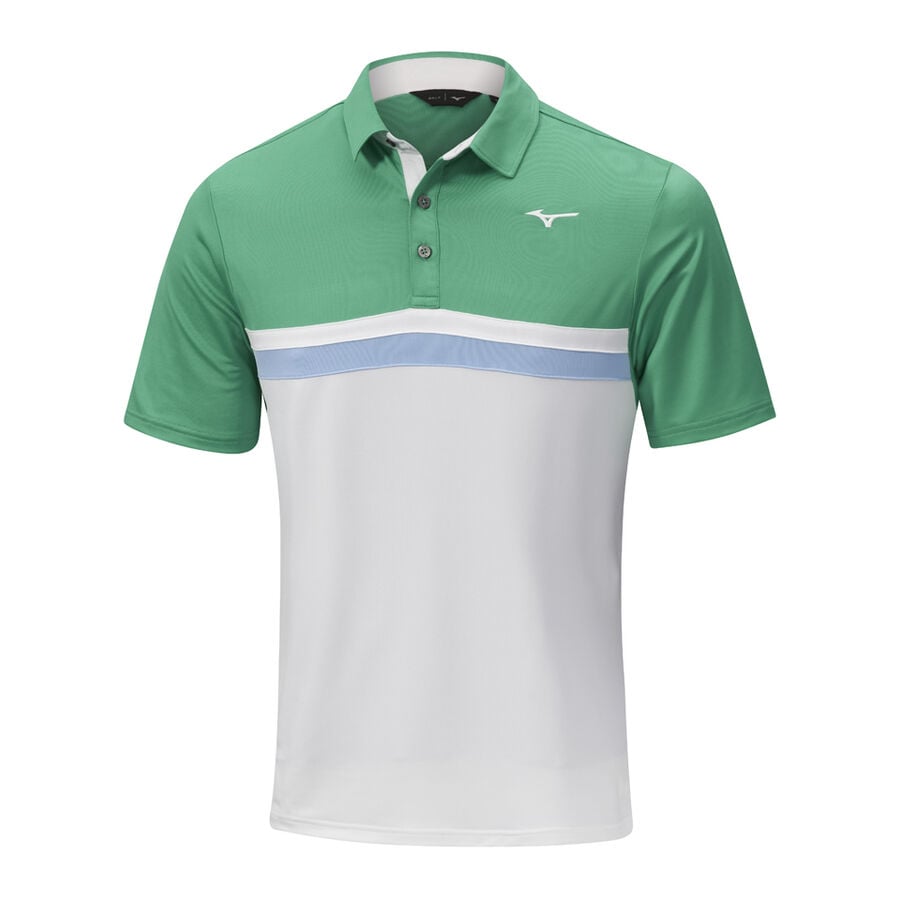 Mint Men's Mizuno Quick Dry Horizon Polo Tops | Philippines-572841