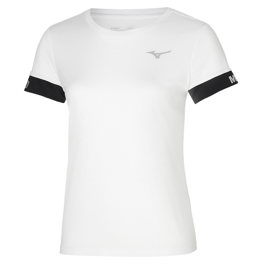 White Women's Mizuno Mizuno Tee | Philippines-910825